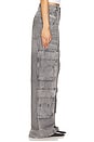 view 3 of 6 Sire Cargo Wide Leg in Black Denim