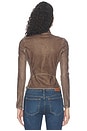 view 4 of 5 T-hunder Top in Chocolate