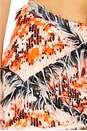 view 6 of 6 Faux Fur Detailed Mini Skirt in Red & Black