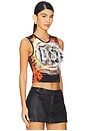 view 2 of 4 Printed Tank Top in Black Multi