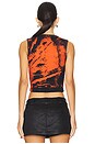 view 3 of 4 Printed Tank Top in Black Multi