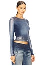 view 2 of 5 Banes Long Sleeve T-Shirt in Blue