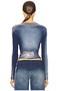 view 3 of 5 Banes Long Sleeve T-Shirt in Blue