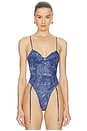 view 2 of 7 Bridget Denim Bodysuit in Multi