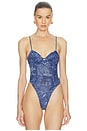 view 3 of 7 Bridget Denim Bodysuit in Multi