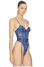 view 4 of 7 Bridget Denim Bodysuit in Multi