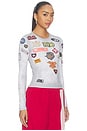 view 2 of 6 Tele Long Sleeve T-shirt in White