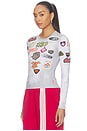 view 4 of 6 Tele Long Sleeve T-shirt in White