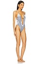 view 2 of 4 Daisy One Piece Swimsuit in Silver