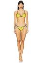 view 4 of 5 Elsa Bikini Bottom in Yellow
