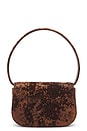 view 3 of 5 LOGO 인조 모피 숄더백 in Brown