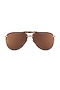 view 1 of 3 LUNETTES DE SOLEIL TAHOE in Brushed Gold & Bronze Mirror