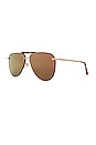 view 2 of 3 LUNETTES DE SOLEIL TAHOE in Brushed Gold & Bronze Mirror
