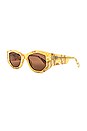 view 2 of 3 Zoe Sunglasses in Milk N Honey & Brown
