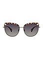 view 1 of 3 LUNETTES DE SOLEIL IZZY in Himalayan Tortoise & Smoke Gradient