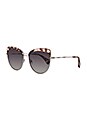 view 2 of 3 LUNETTES DE SOLEIL IZZY in Himalayan Tortoise & Smoke Gradient