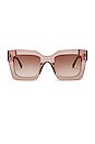 view 1 of 3 Dani Sunglasses in Rose Stone & Taupe Rose Gradient