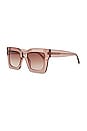 view 2 of 3 Dani Sunglasses in Rose Stone & Taupe Rose Gradient