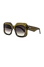 view 2 of 3 Giada Sunglasses in Olive