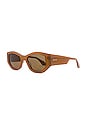 view 2 of 3 GAFAS DE SOL ZOE in Salted Caramel & Brown Polarized