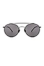 view 1 of 3 LUNETTES DE SOLEIL SKYE in Black & Dark Smoke