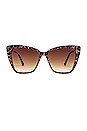view 1 of 3 LUNETTES DE SOLEIL BECKY II in Leopard & Brown Gradient