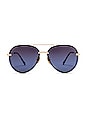 view 1 of 3 LUNETTES DE SOLEIL LENOX in Gold & Blue Gradient