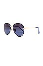 view 2 of 3 LUNETTES DE SOLEIL LENOX in Gold & Blue Gradient