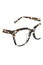 view 4 of 4 Winston in Espresso Tortoise & Blue Light Tech