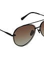 view 4 of 4 Lenox Sunglasses in Black & Brown Gradient Polarized