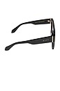 view 3 of 3 Georgie Sunglasses in Black & Brown Gradient