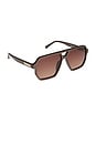 view 2 of 4 Cameron Sunglasses in Moscow Mule & Brown Gradient