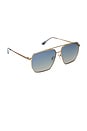 view 2 of 4 Berkely Sunglasses in Brushed Gold & Aegean Blue Gradient