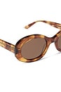 view 4 of 4 Lainey Sunglasses in Brown Fleur & Brown