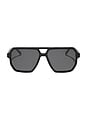 view 1 of 3 Cameron Sunglasses in Black & Grey Polarized