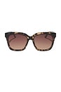 view 1 of 3 LUNETTES DE SOLEIL MEREDITH II in Espresso Tortoise & Brown Gradient
