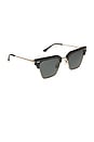 view 2 of 3 Capri Sunglasses in Black & Grey Polarized