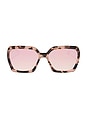 view 1 of 3 Sloane Sunglasses in Himalayan Tortoise & Taupe Mirror