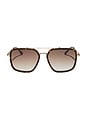 view 1 of 3 Jordan Sunglasses in Glitter Tortoise & Brown Gradient