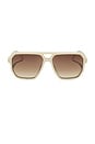 view 1 of 3 Cameron Sunglasses in Courtside Ivory & Brown Gradient Polarized