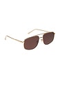 view 2 of 3 LUNETTES DE SOLEIL CHARLEY in Gold & Brown Polarized
