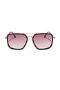view 1 of 3 Jordan Sunglasses in Ruby Red & Burgundy Gradient