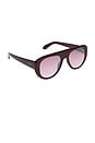 view 2 of 3 Morgan Sunglasses in Ruby Red & Burgundy Gradient