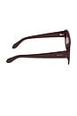 view 3 of 3 Morgan Sunglasses in Ruby Red & Burgundy Gradient