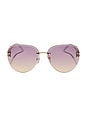 view 1 of 3 GAFAS DE SOL TRISTA in Gold & Misty Lilac Gradient