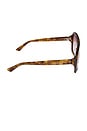 view 3 of 3 X For Love & Lemons Acetate Aviator Sunglasses in Tort