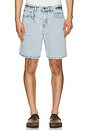 view 1 of 4 SHORT EN JEAN in Light Blue