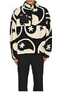view 3 of 3 Yin Yang Sherpa Zip Jacket in Black