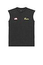 view 4 of 4 USA Leisure Muscle Tank in Black