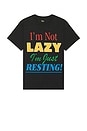 view 1 of 3 Not Lazy Tee in Black